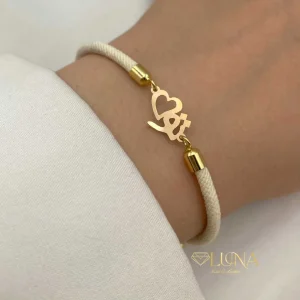 دستبند رنگی طلا زنانه