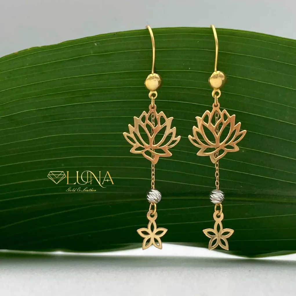 گوشواره آویز طلا گوشواره آویز طلا